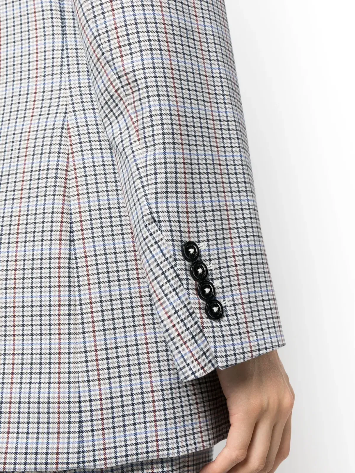 Tommy Hilfiger チェック柄ダブルブレストブレザー - 画像5