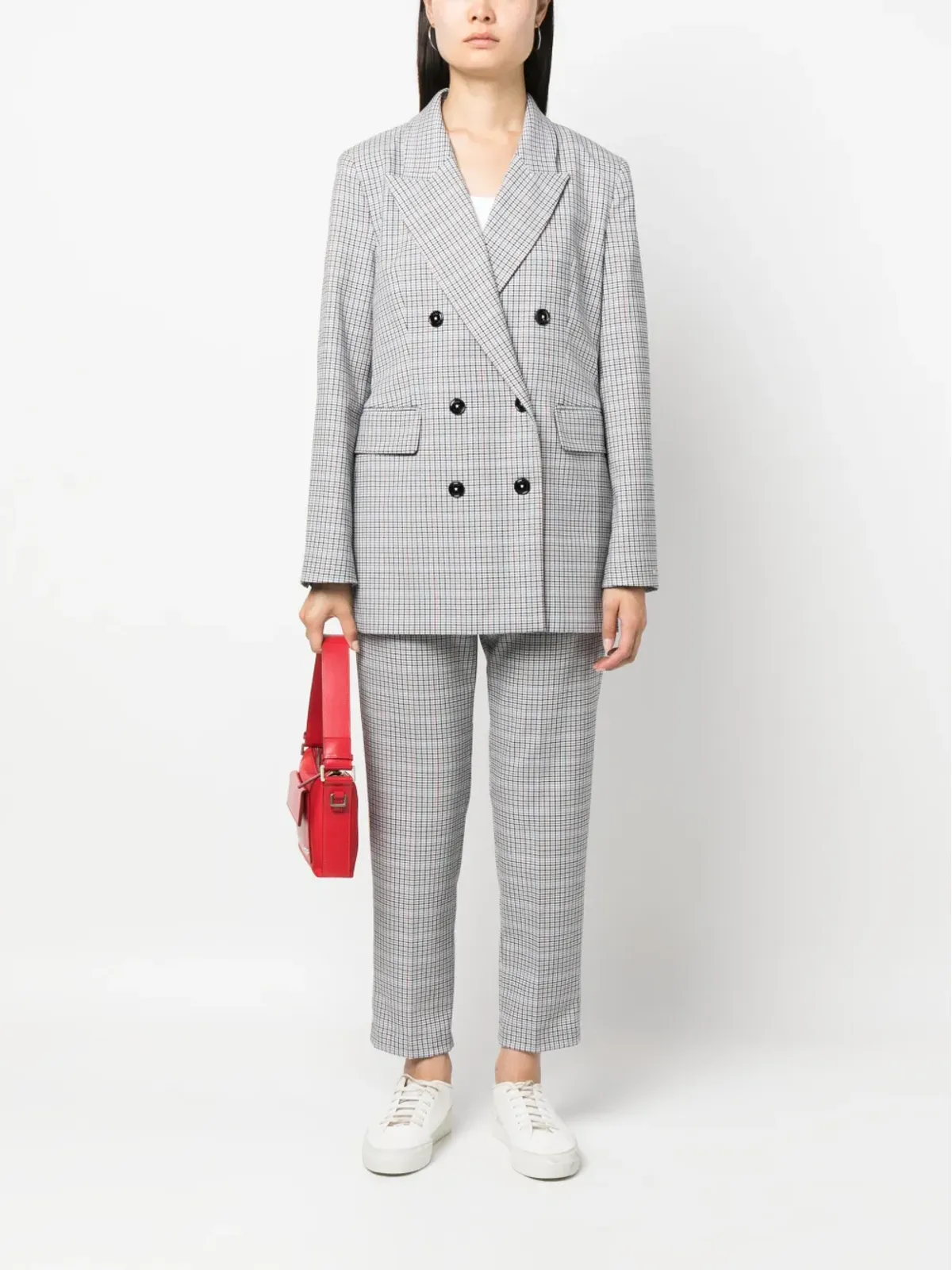 Tommy Hilfiger チェック柄ダブルブレストブレザー - 画像2