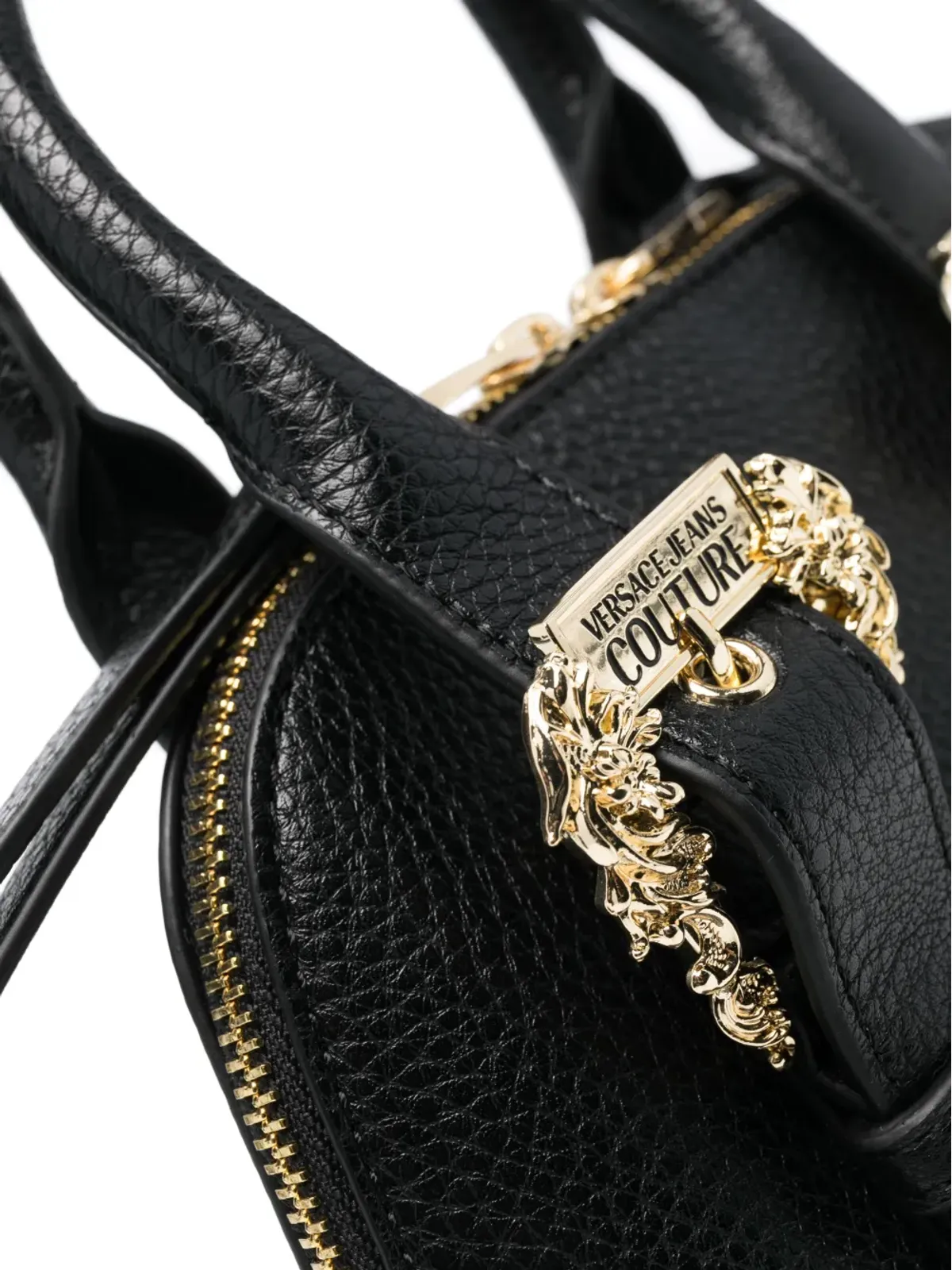 Versace Jeans Couture バロックバックル付きフェイクレザートートバッグ - 画像5