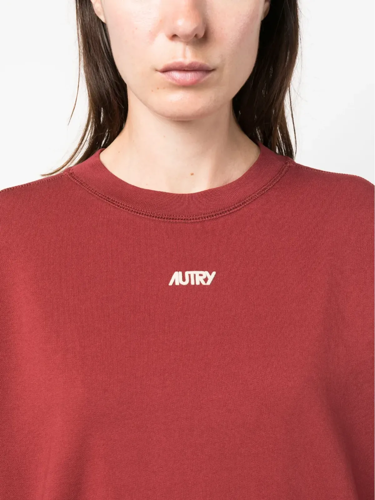 Autry ロゴ刺繍入りコットン スウェットシャツ - 画像5