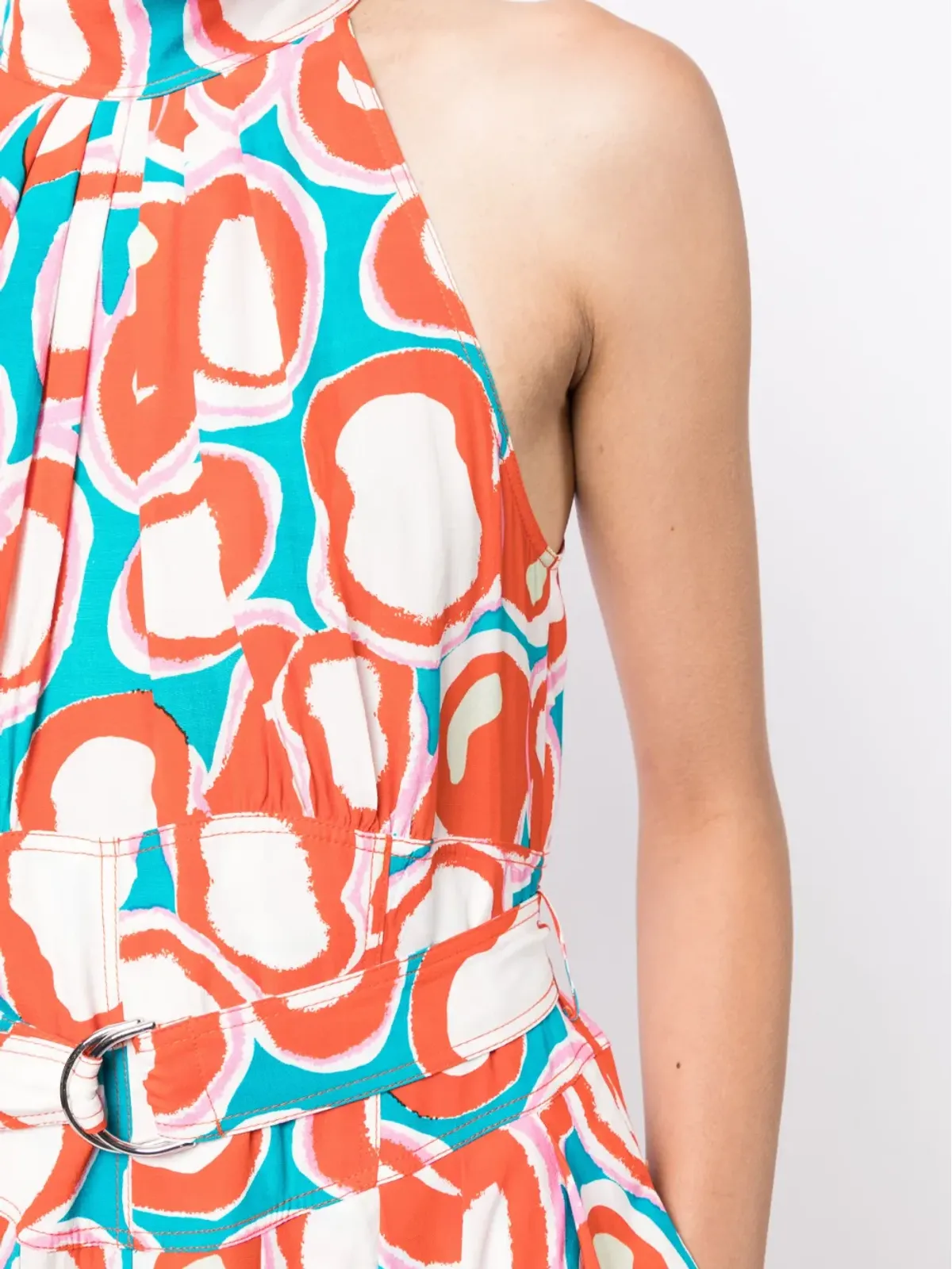 DVF Diane von Furstenberg ニコラ ホルターネック プリントドレス - 画像5