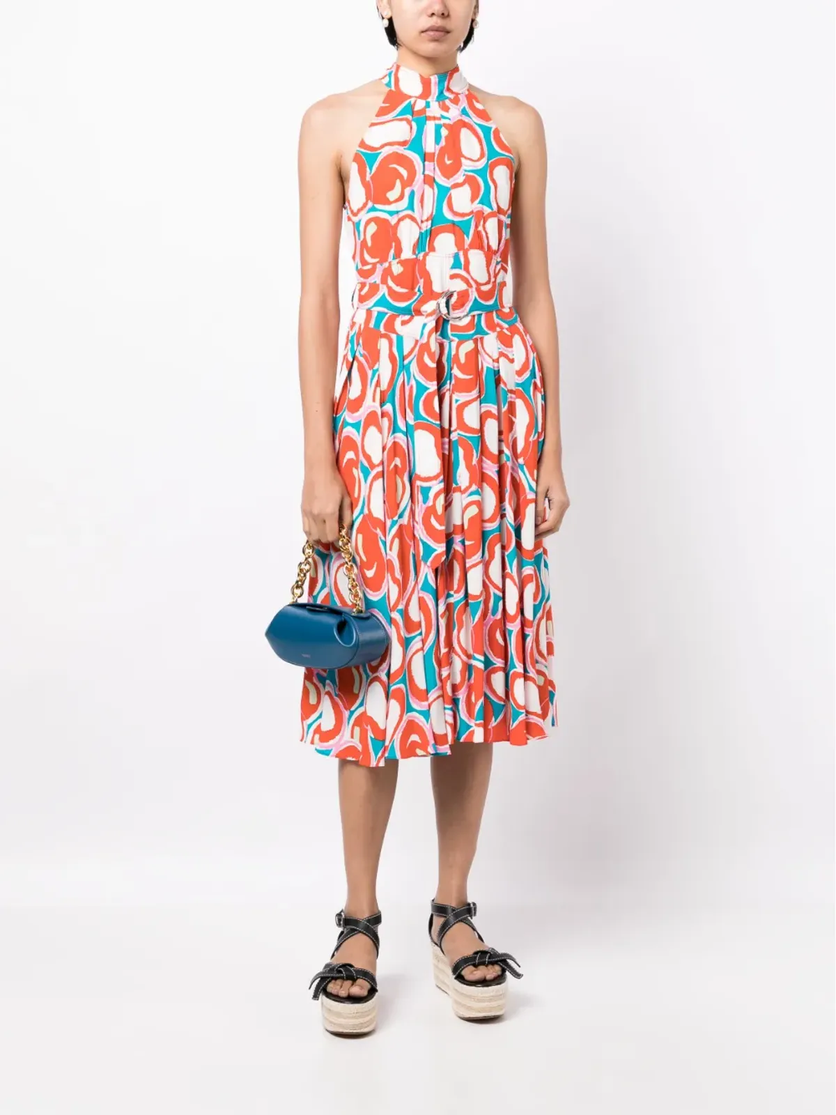 DVF Diane von Furstenberg ニコラ ホルターネック プリントドレス - 画像2