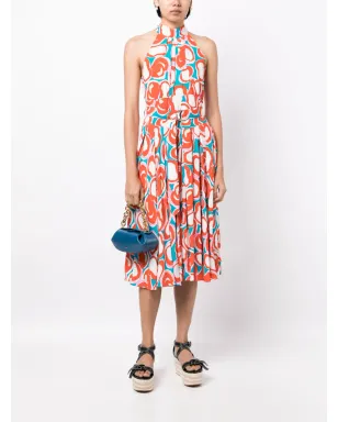 DVF Diane von Furstenberg ニコラ ホルターネック プリントドレス - サムネイル2