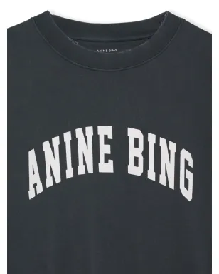 ANINE BING タイラー オーガニックコットン スウェットシャツ ブラック - サムネイル4