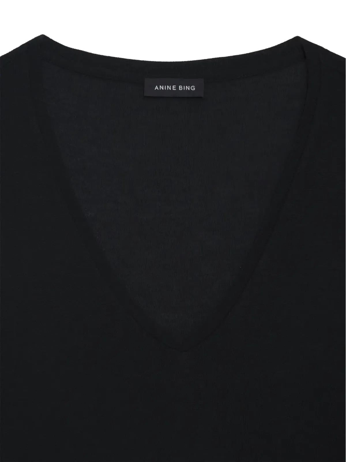 ANINE BING Vale Vネック Tシャツ - 画像4