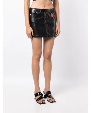 Fiorucci Sofia logo-patch skirt - サムネイル3