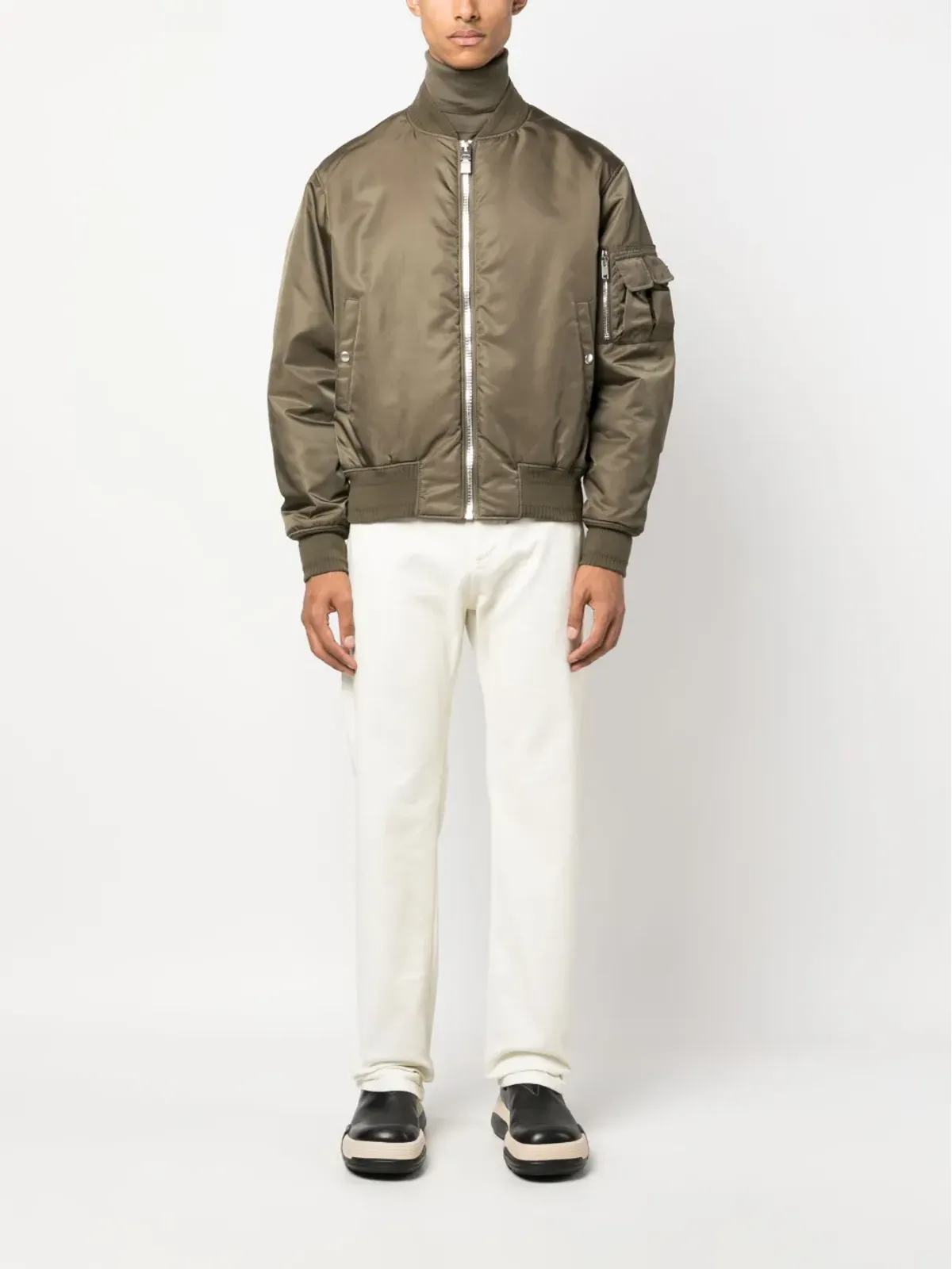 Givenchy サテンジップアップボンバージャケット - 画像2