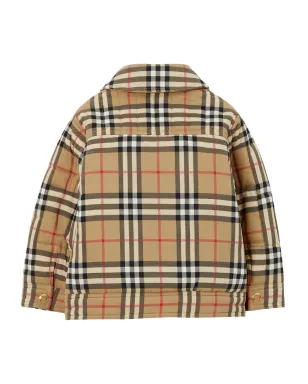 Burberry Kids ヴィンテージチェック柄キルティングジャケット - サムネイル2