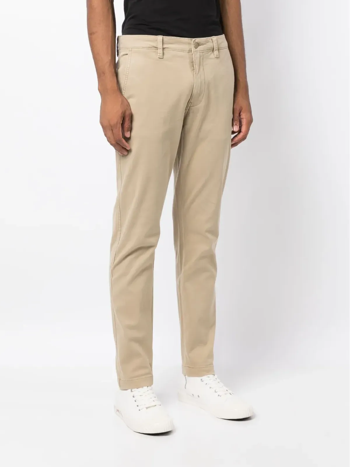 Levi's ロゴパッチ チノパンツ ブラウン - 画像3