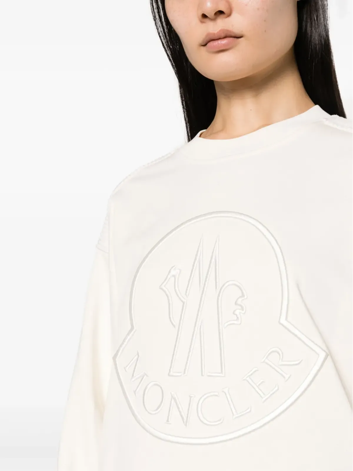 Moncler ロゴパッチ コットン スウェット - 画像5