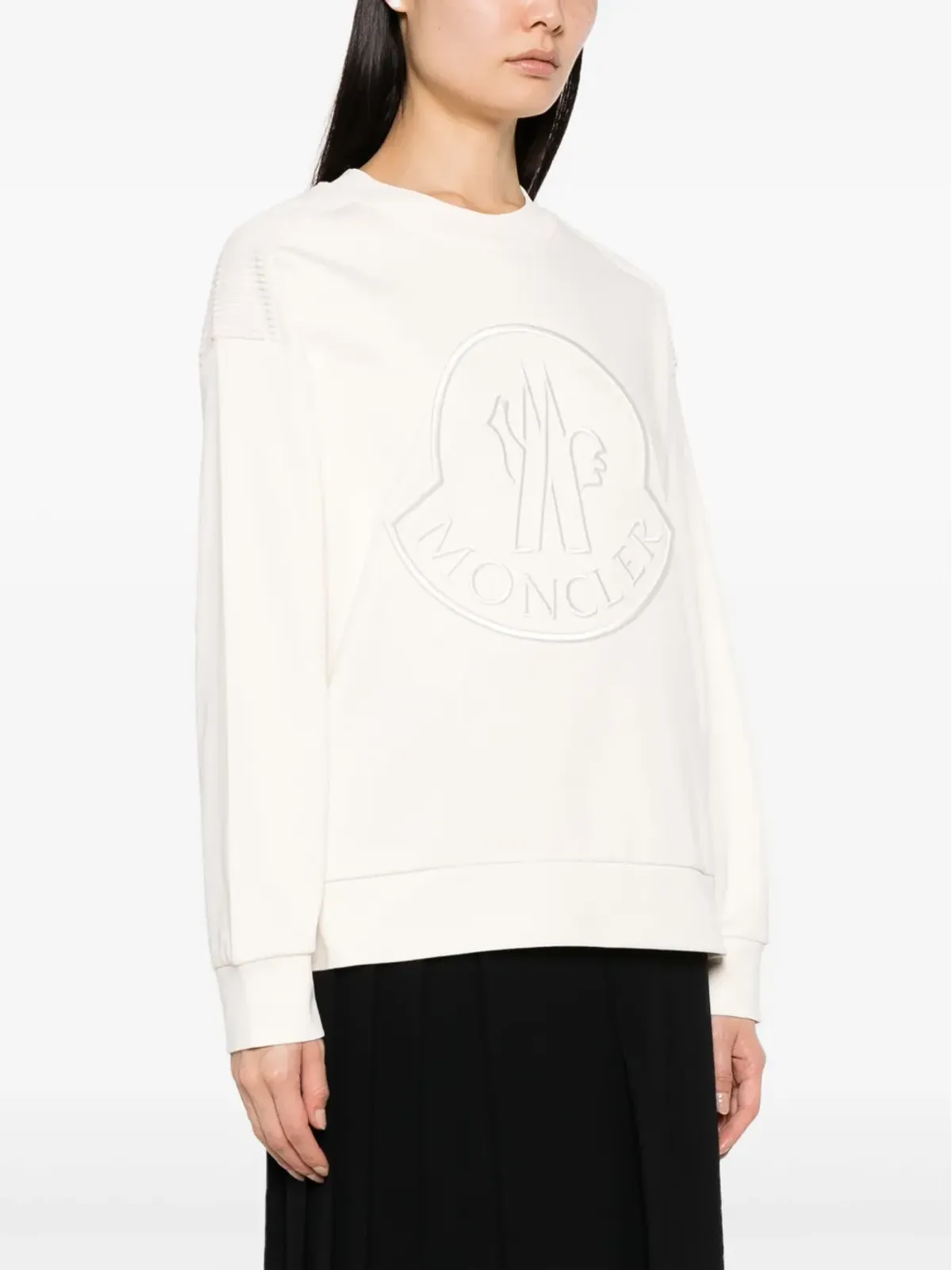 Moncler ロゴパッチ コットン スウェット - 画像3