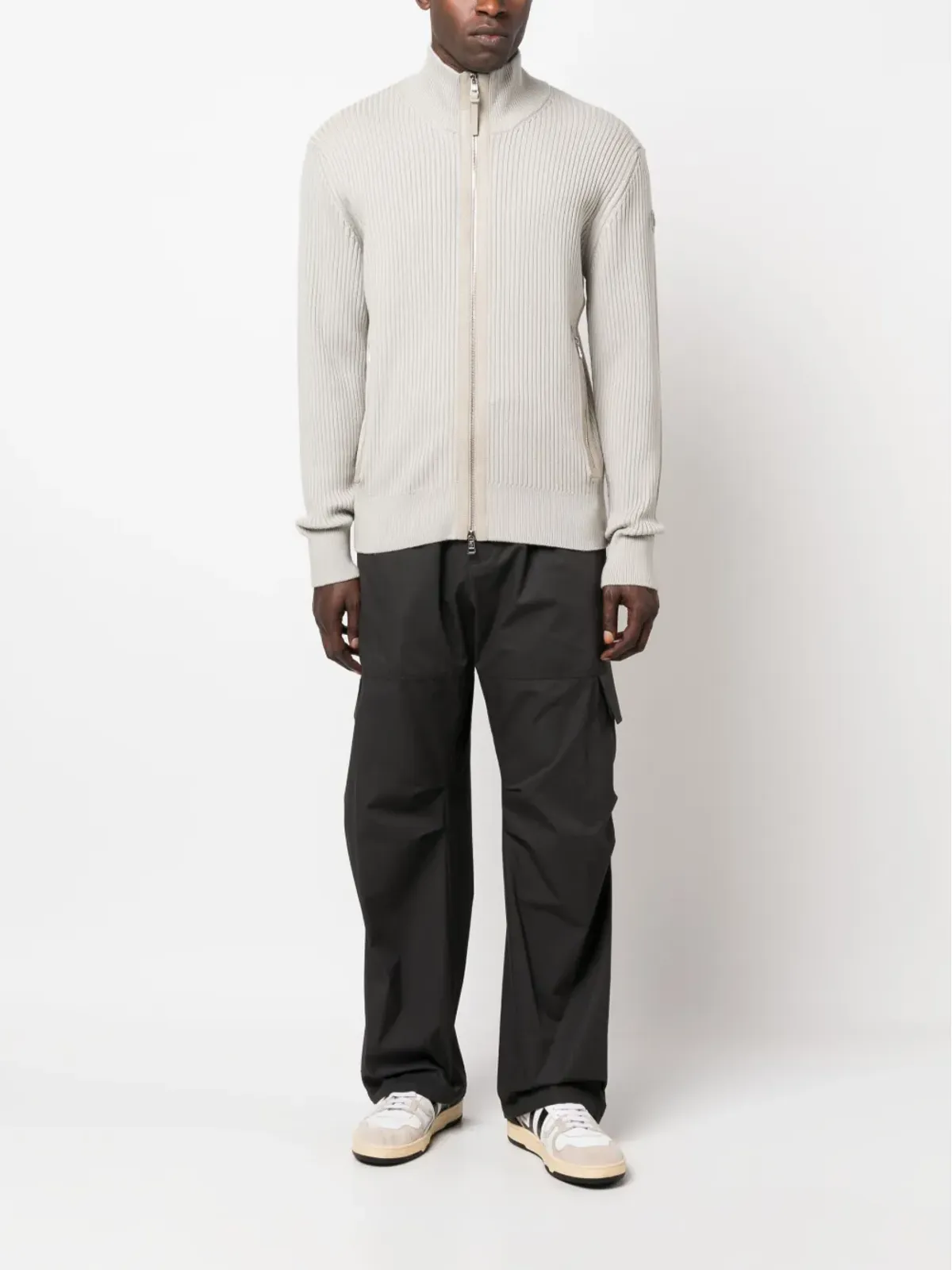 Moncler ロゴパッチ コットン カーゴパンツ - 画像2