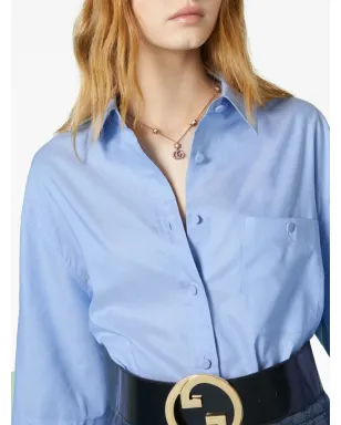 Gucci ロゴパッチ付き取り外し可能袖シャツ - サムネイル5