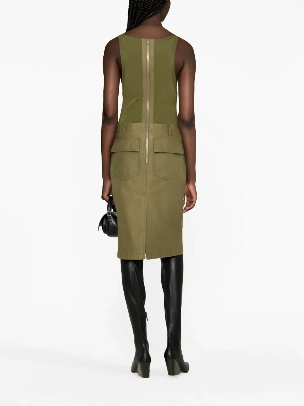 Givenchy パネルドカーゴミディドレス - 画像3