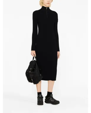 Moncler ジップアップ クレープ ミディドレス - サムネイル2