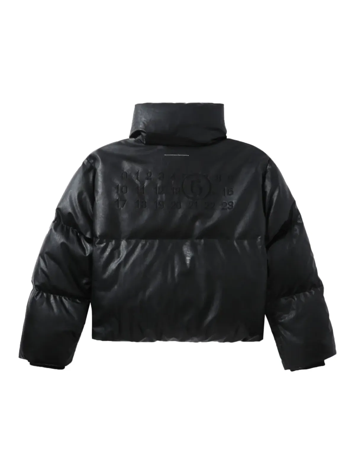 MM6 Maison Margiela numbers-motif padded jacket - Black - 画像5