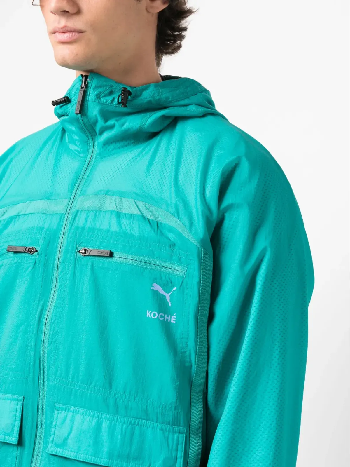 PUMA x Koché リバーシブルジップアップフード付きジャケット - 画像5