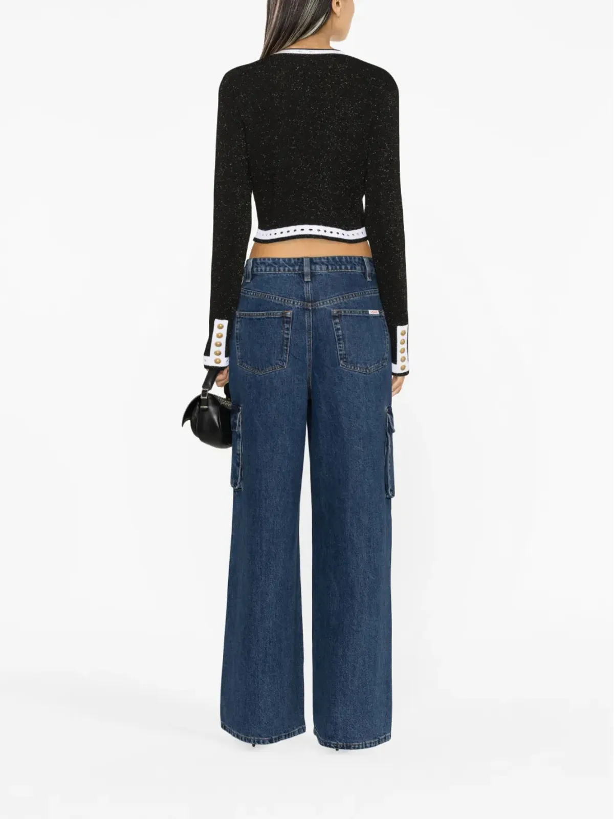 Balmain ロングスリーブ ボタン留め カーディガン - ブラック - 画像3