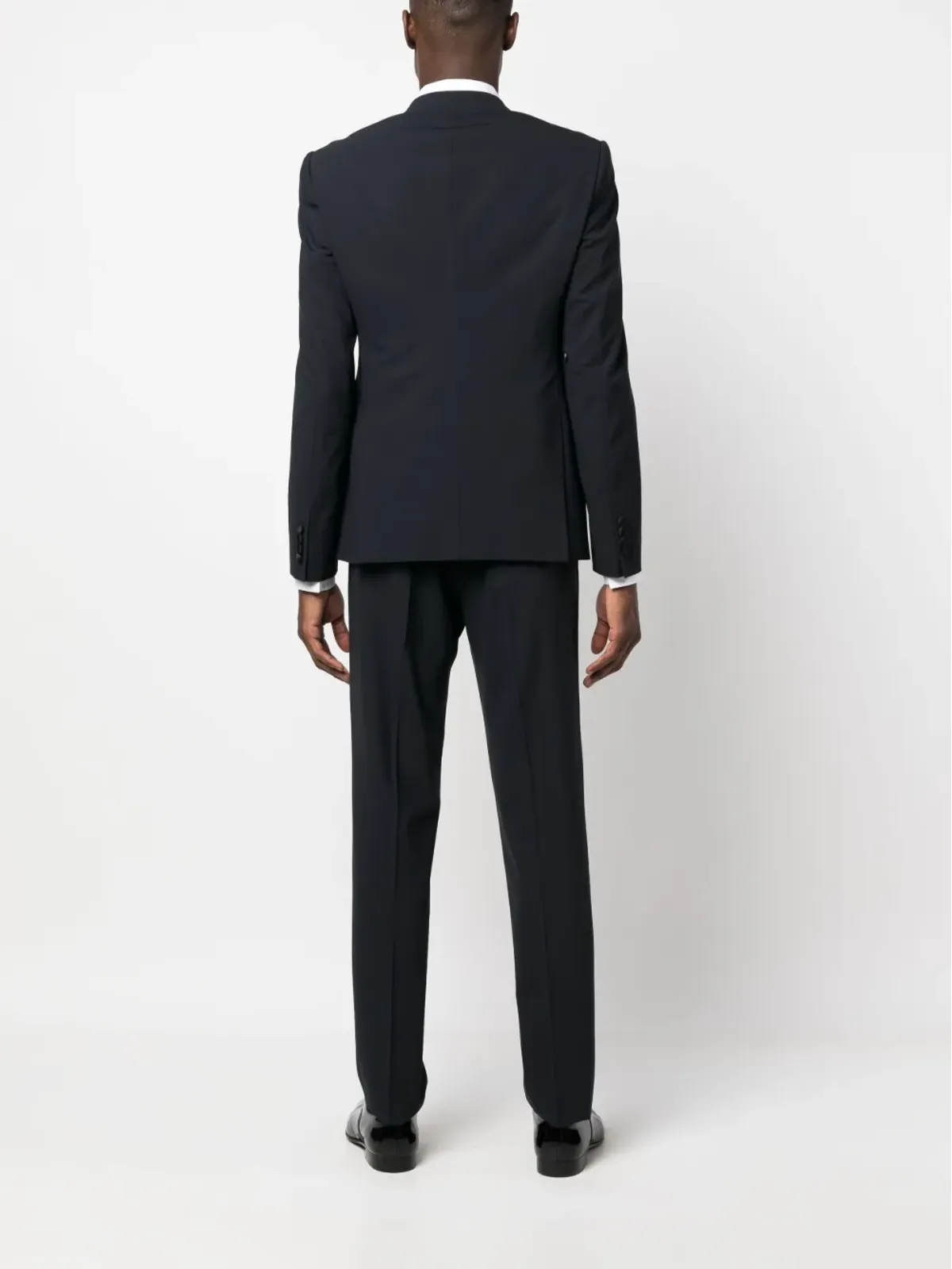 Emporio Armani サテントリムのシングルブレストスーツ - 画像4