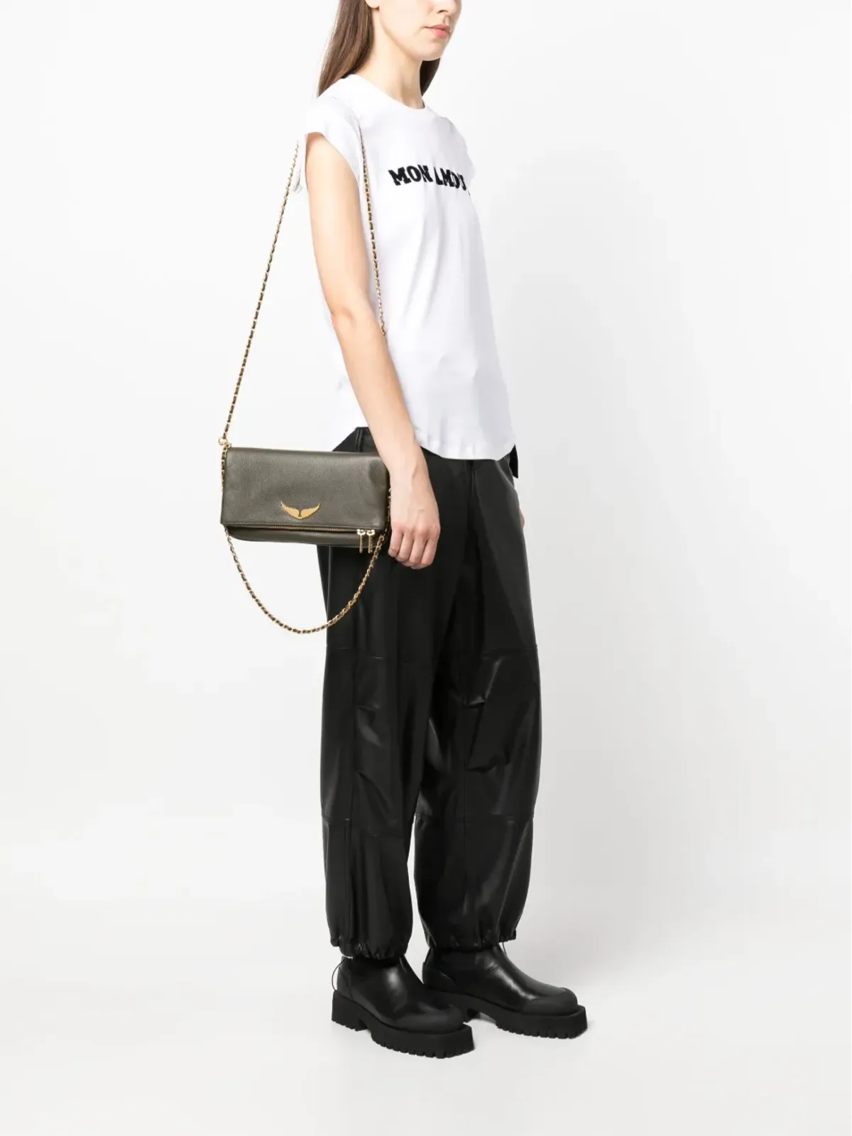 Zadig&Voltaire ロック レザー クロスボディバッグ - 画像2