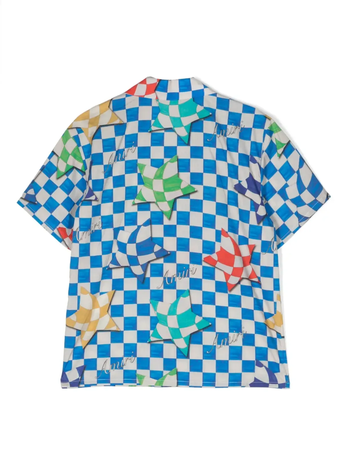 AMIRI KIDS チェック柄の半袖シャツ - 画像2