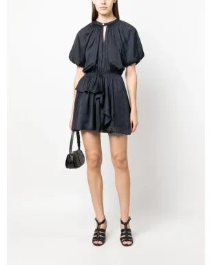 Zadig&Voltaire Romina パフスリーブ・ルーシュ ミニドレス - サムネイル2