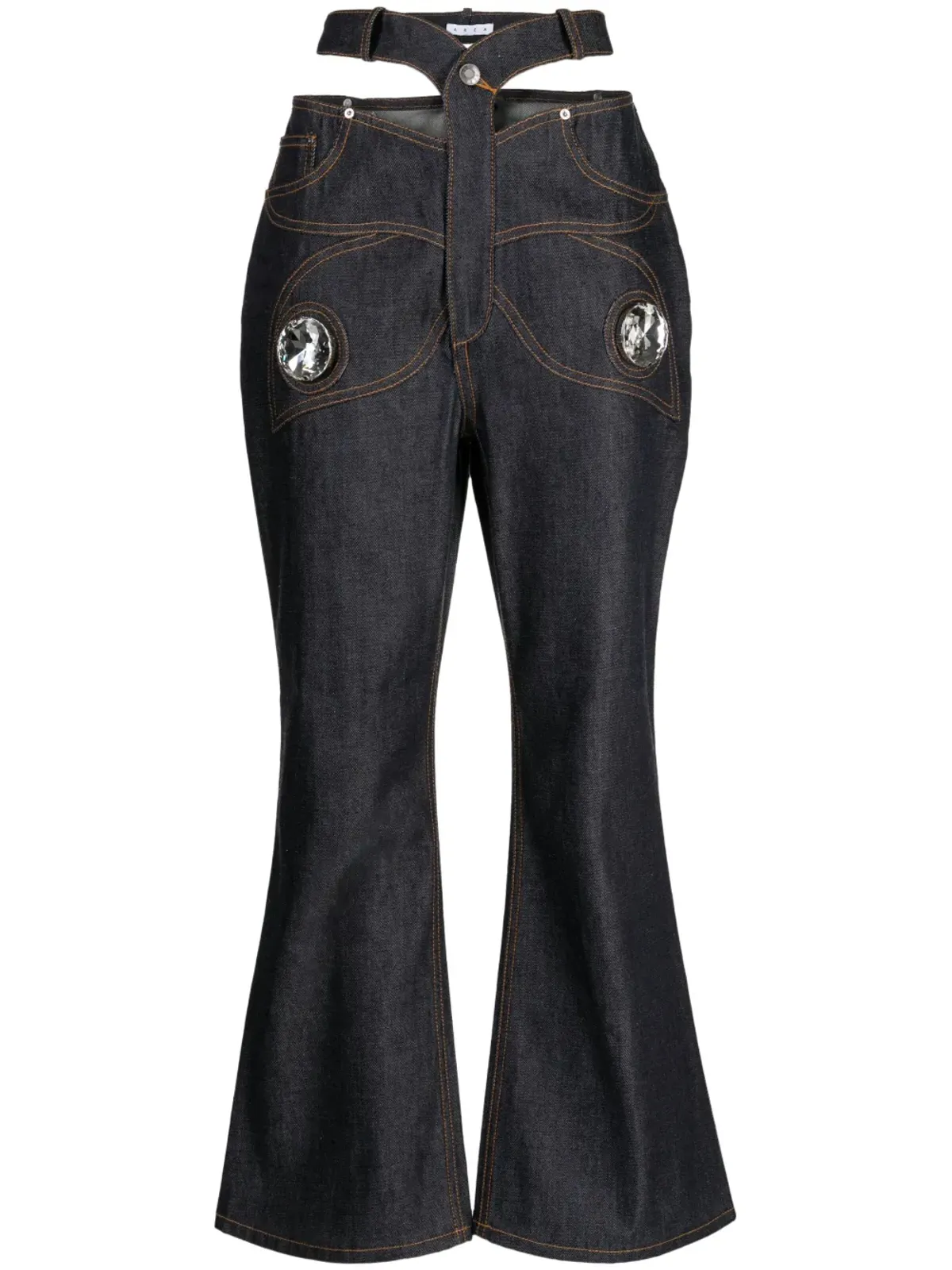 AREA バタフライカットアウトフレアジーンズ - 画像1