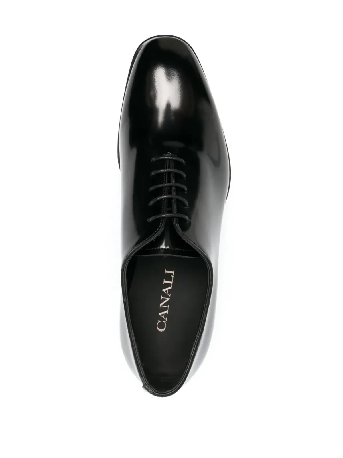 Canali パテント仕上げレザー オックスフォードシューズ - 画像4