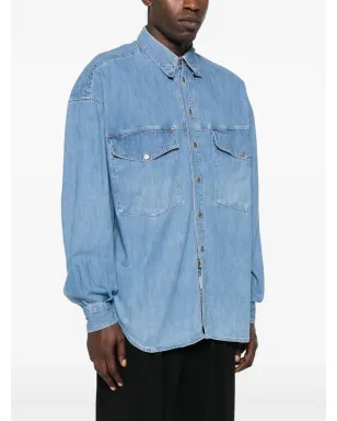 Versace Pre-Owned デニムシャツ（長袖） - ブルー - サムネイル3