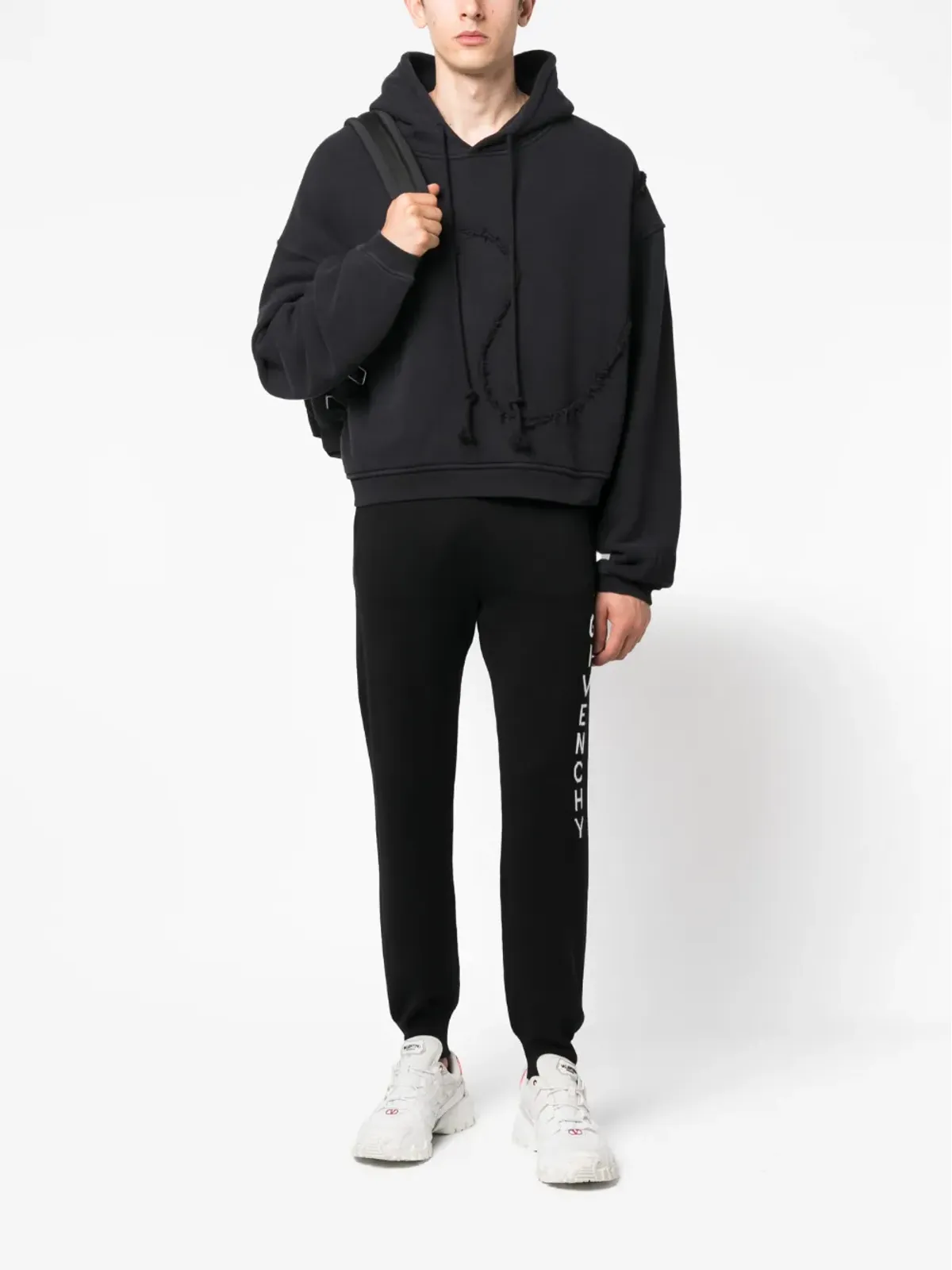Givenchy インターシャニット ロゴ トラックパンツ - 画像2