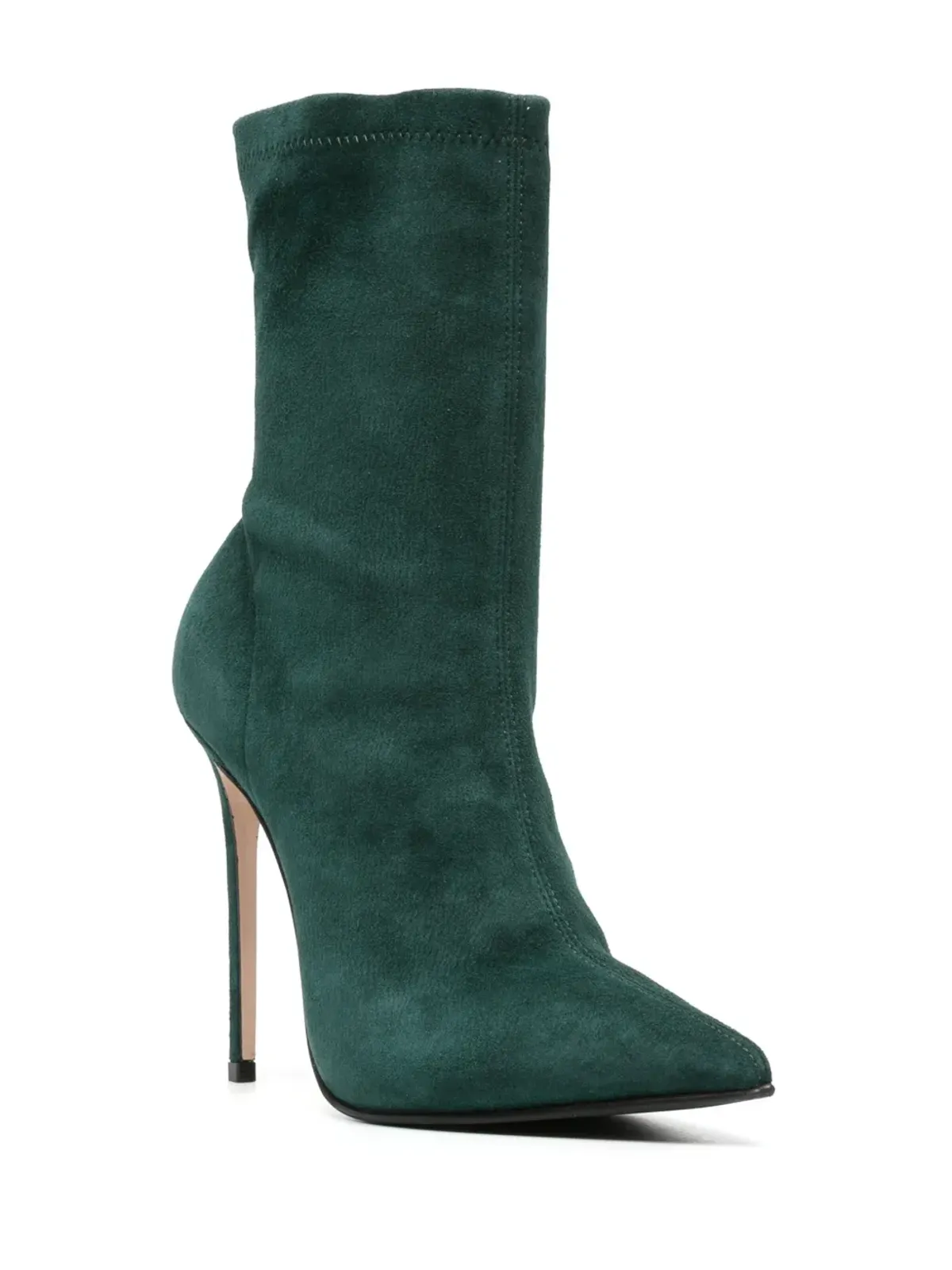Le Silla Eva 115mm pointed-toe boots - Green - 画像2