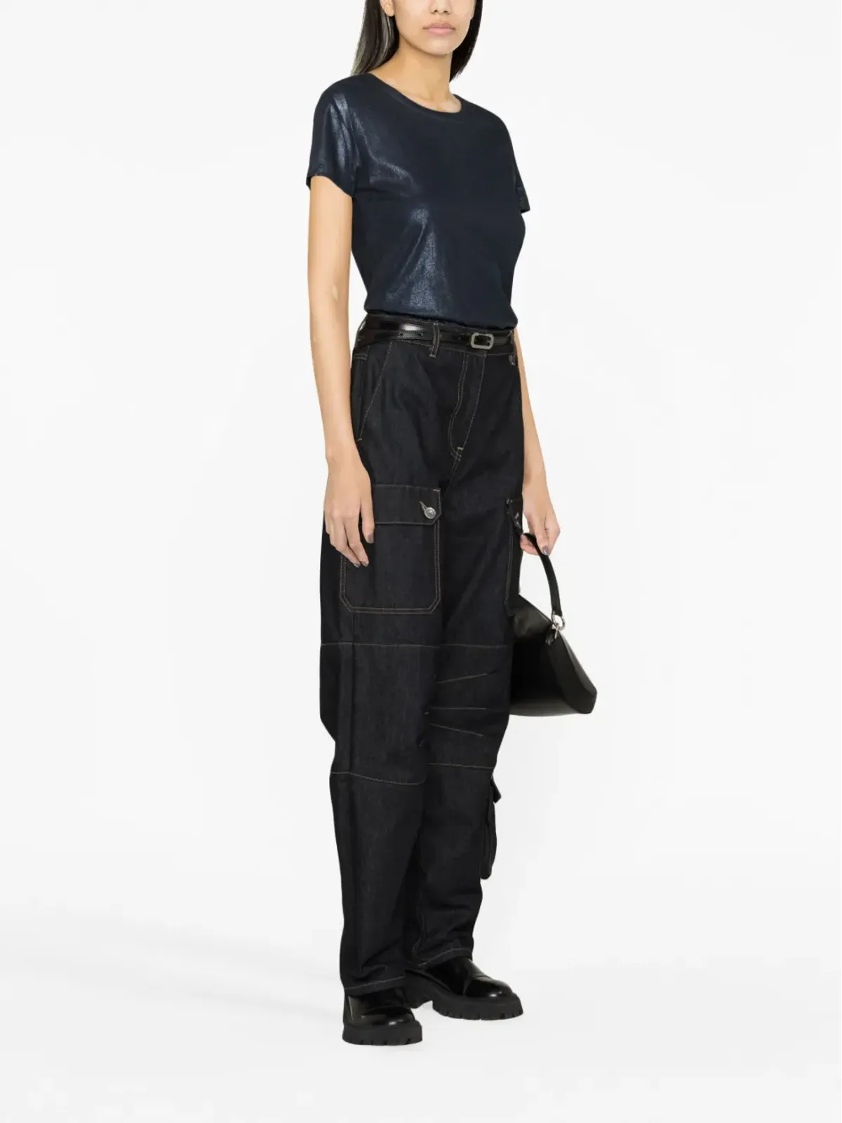 Madison.Maison ショートスリーブ ラメTシャツ - 画像4