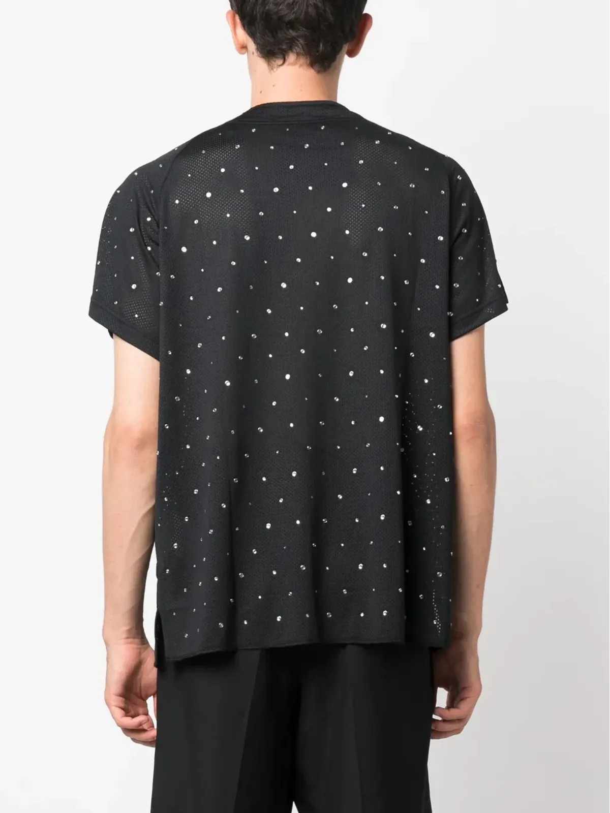 Givenchy スタッズ付きショートスリーブシャツ ブラック - 画像4