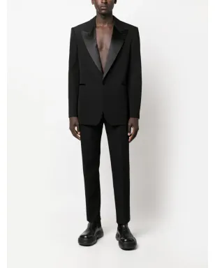 Alexander McQueen サテン装飾のテーラードパンツ ブラック - サムネイル2