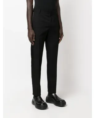 Alexander McQueen サテン装飾のテーラードパンツ ブラック - サムネイル3