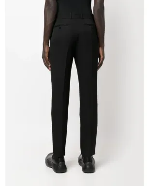 Alexander McQueen サテン装飾のテーラードパンツ ブラック - サムネイル4