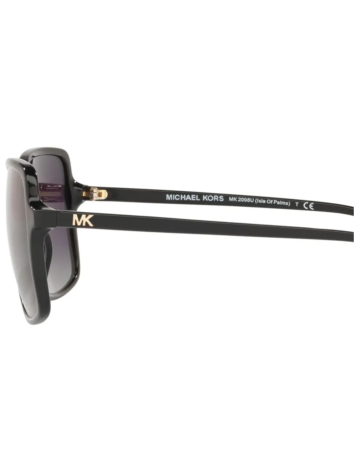 Michael Kors オーバサイズスクエアフレーム サングラス（ブラック） - 画像3