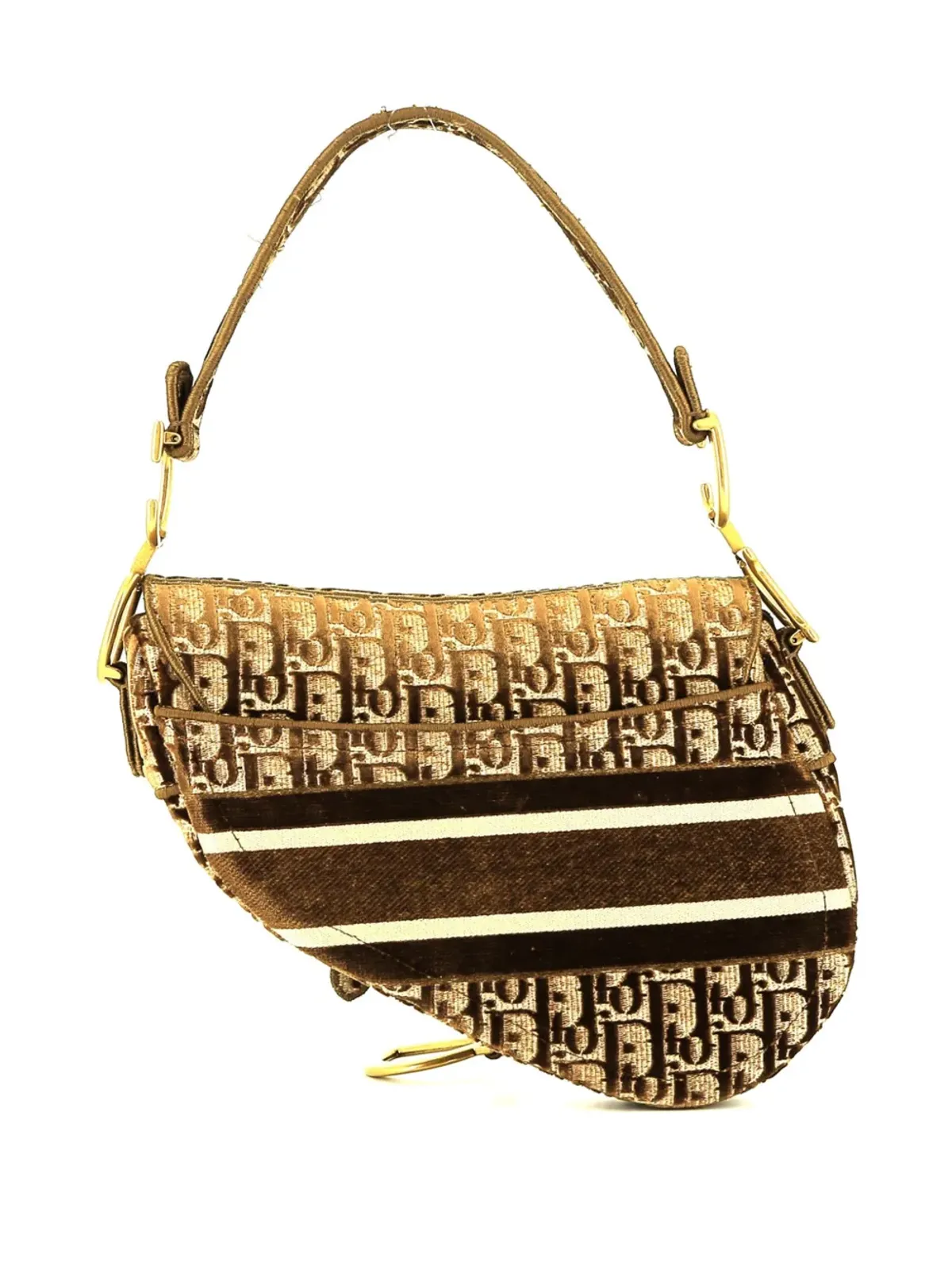 Christian Dior Pre-Owned オブリーク・サドル・ハンドバッグ - 画像2
