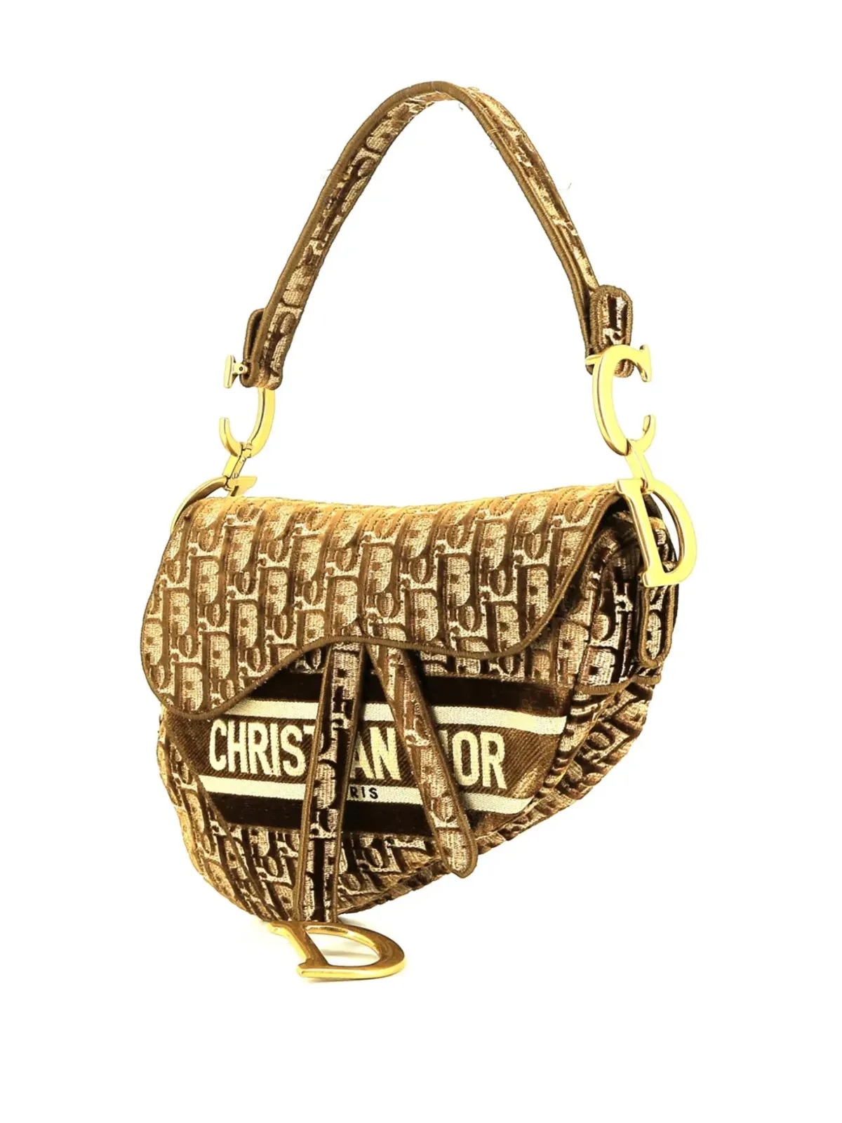 Christian Dior Pre-Owned オブリーク・サドル・ハンドバッグ - 画像3