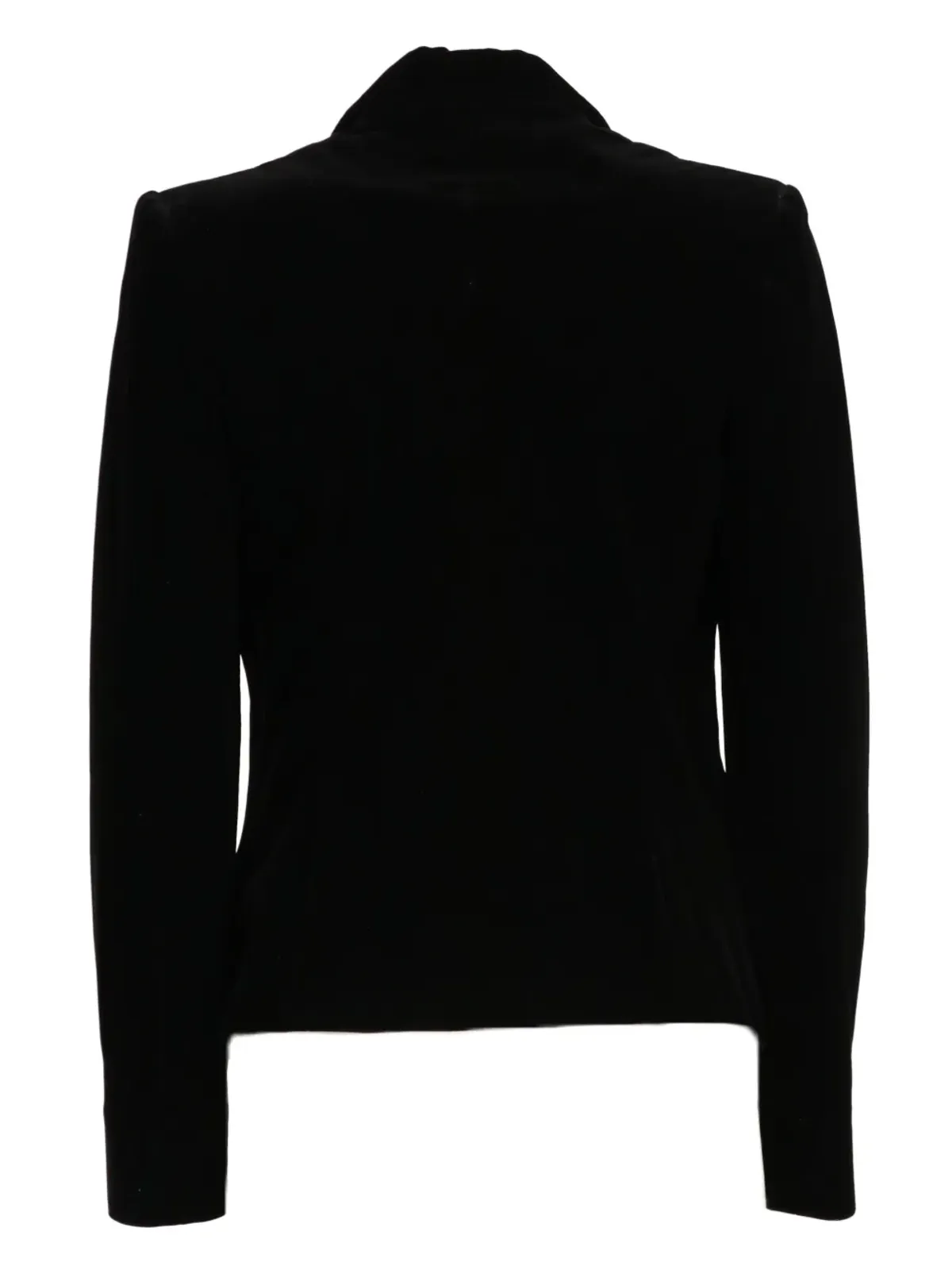 Saint Laurent Pre-Owned 2000 velvet single-breasted blazer - Black - 画像2