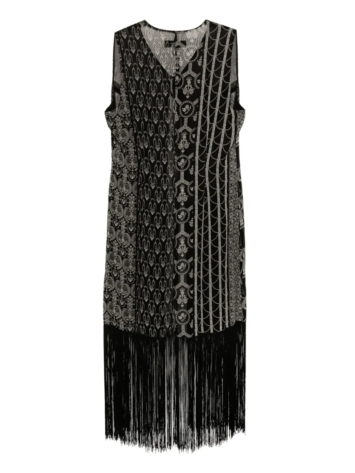 Dolce & Gabbana Pre-Owned 1990s fringe-detail jacket - Black - 画像2