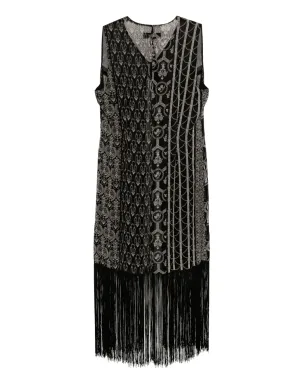 Dolce & Gabbana Pre-Owned 1990s fringe-detail jacket - Black - サムネイル2
