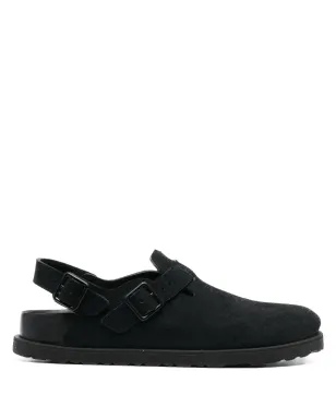 Birkenstock トキオ スエード クロッグ - ブラック - サムネイル1