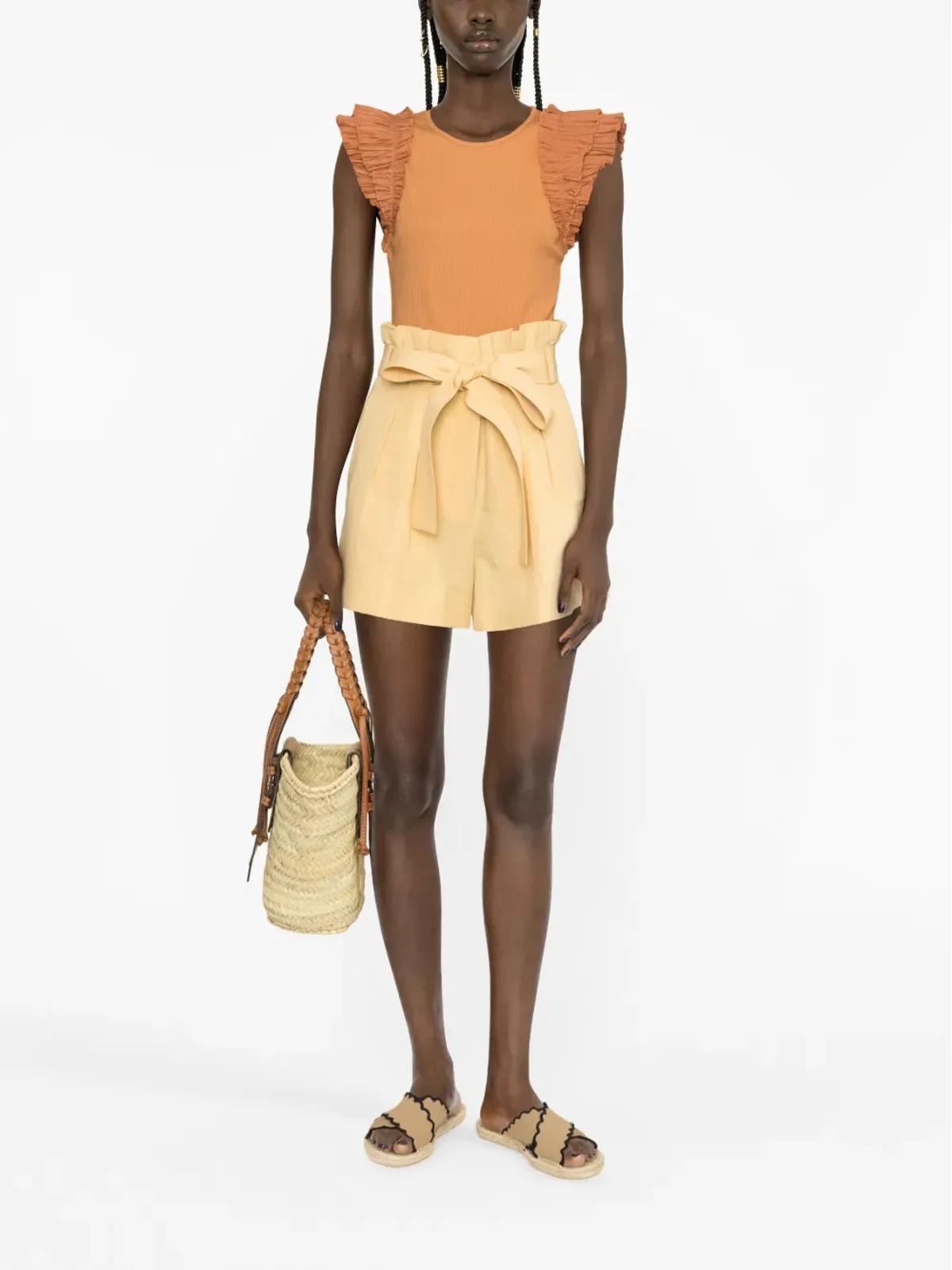 Ulla Johnson ベルト付きウエストショートパンツ - 画像2