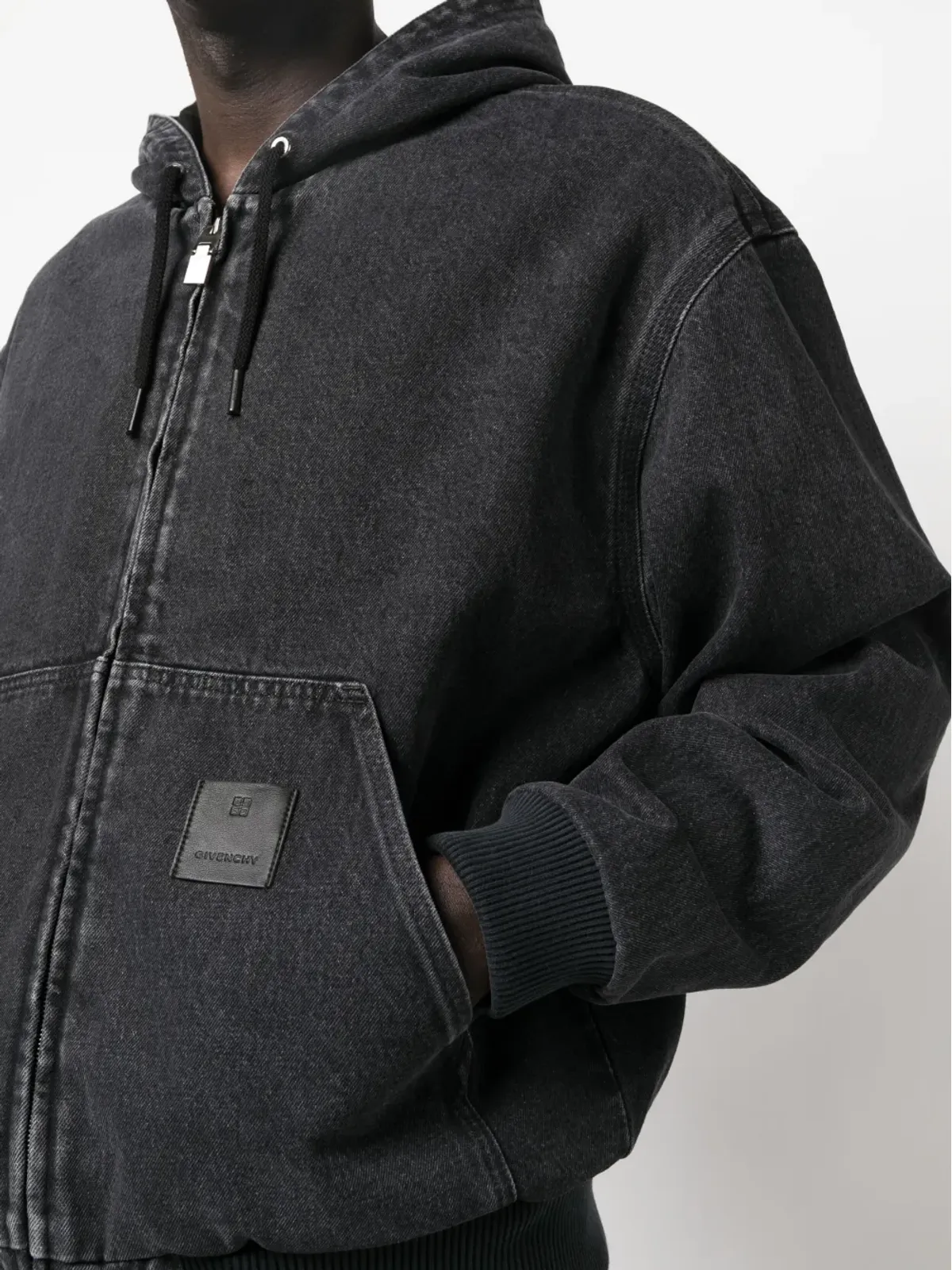 Givenchy ダメージ加工コットン フード付きジャケット - 画像5