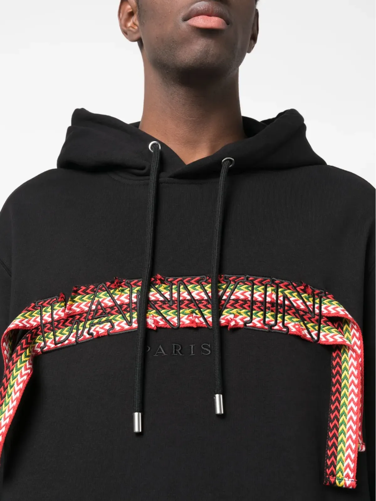 Lanvin オーバーサイズ ロゴアップリケ フーディ - 画像5