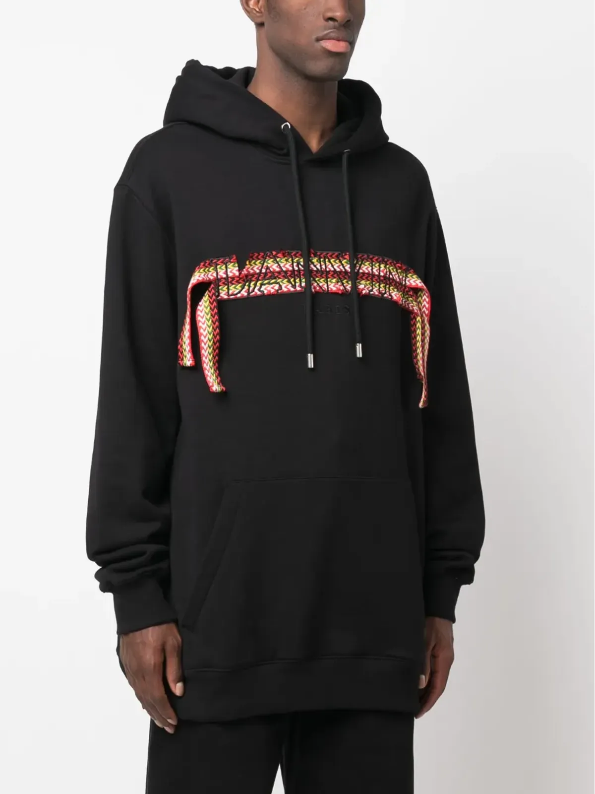 Lanvin オーバーサイズ ロゴアップリケ フーディ - 画像3