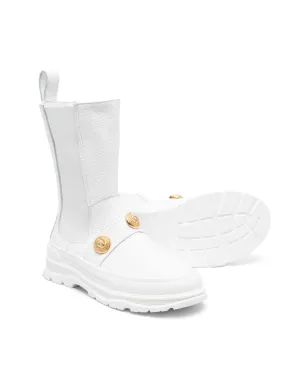 Balmain Kids スタッズ付きレザーブーツ - サムネイル2