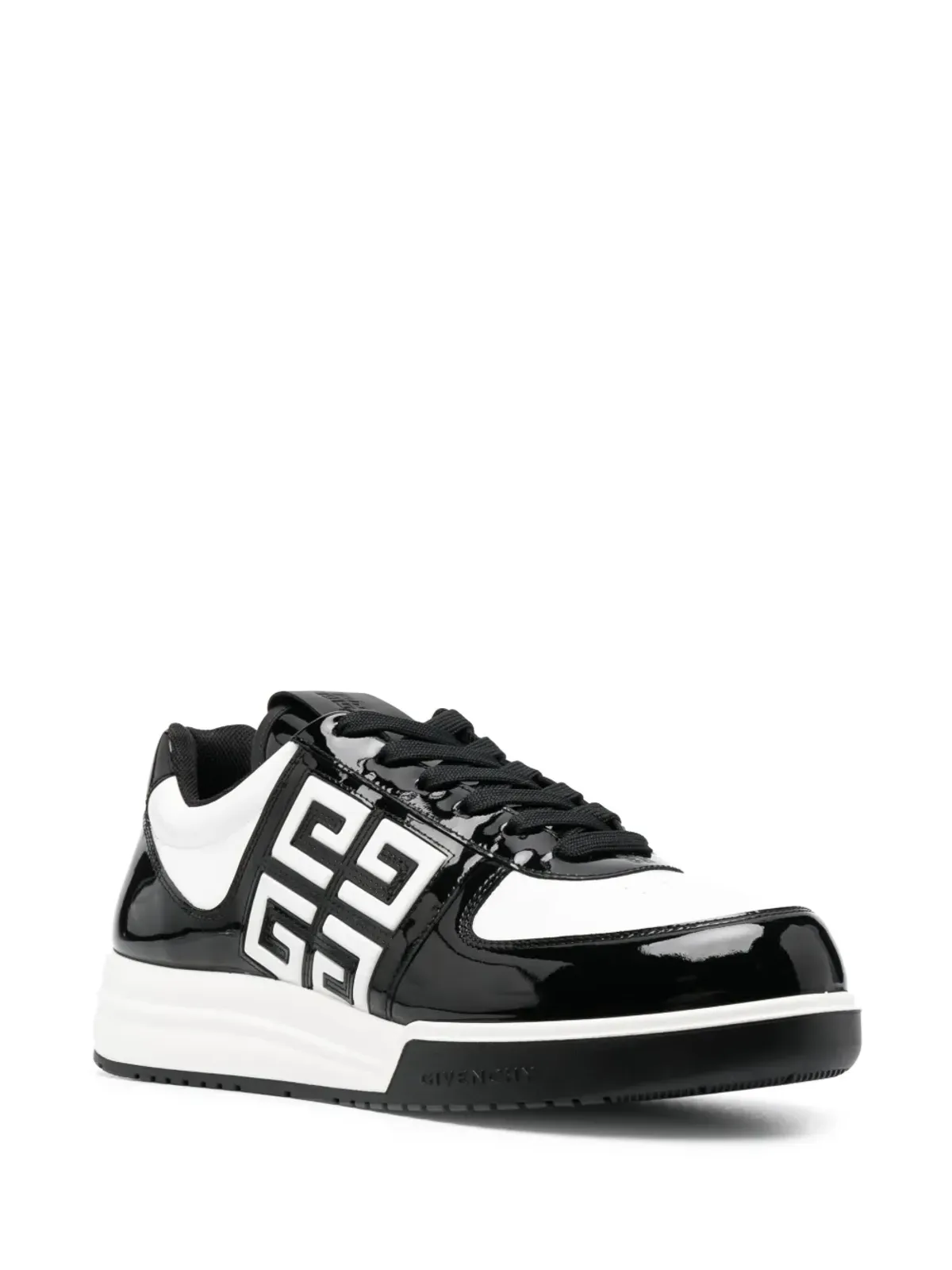 Givenchy 4Gロゴエンボス ロー・トップスニーカー - ブラック - 画像2