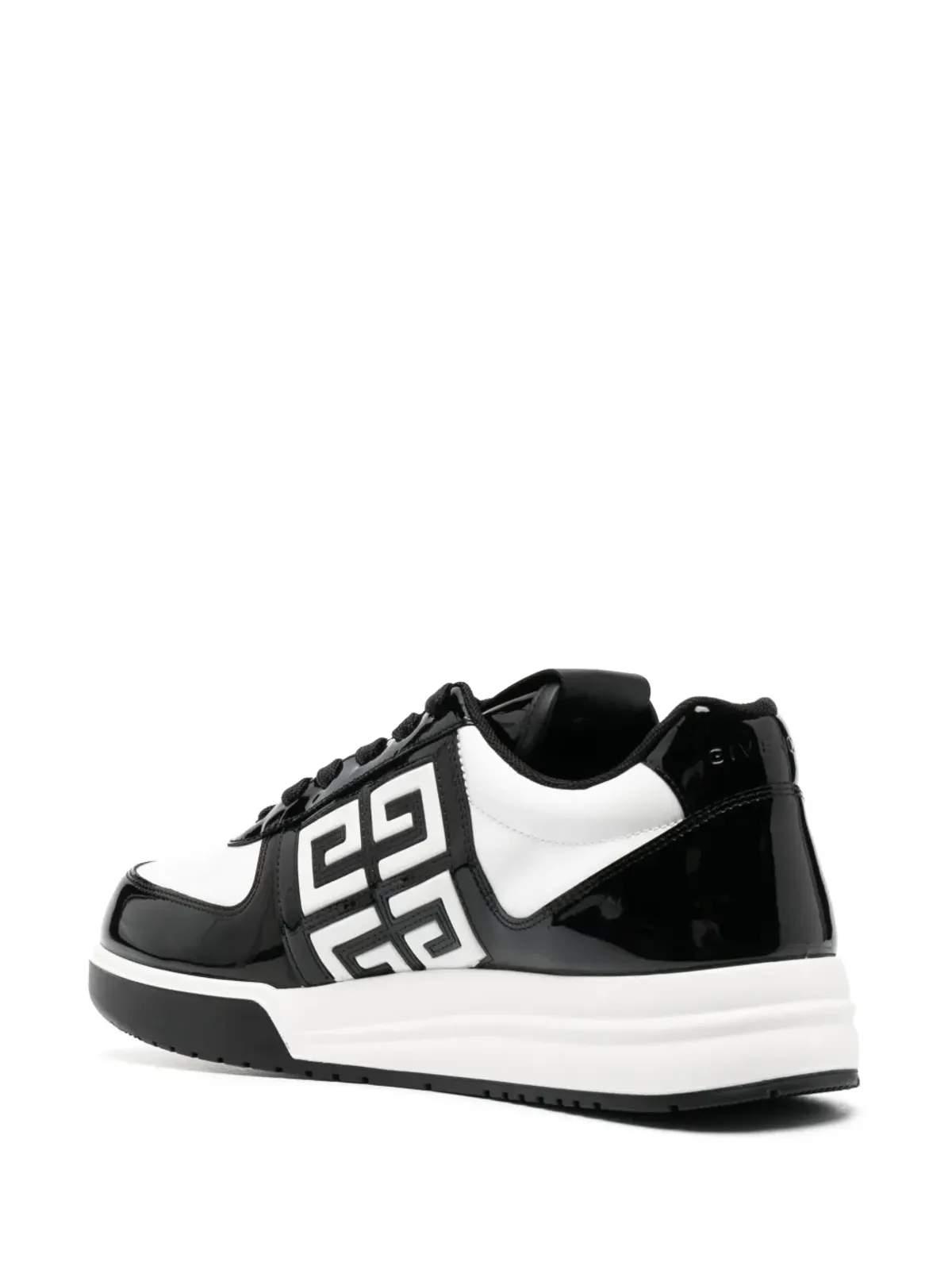 Givenchy 4Gロゴエンボス ロー・トップスニーカー - ブラック - 画像3